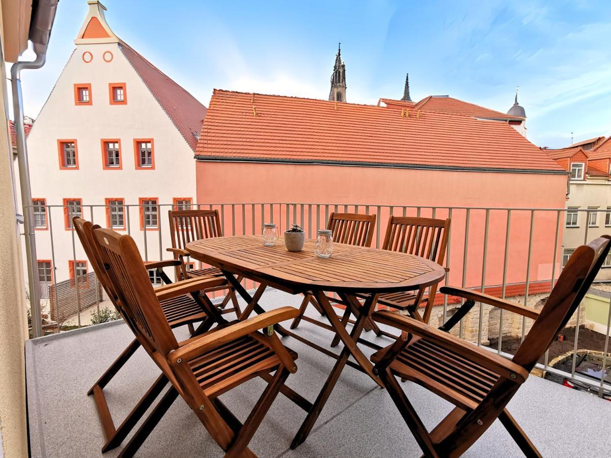 Fynbos Apartments Deluxe, Balkon, Historisch, Parkplatz Майсен Екстериор снимка